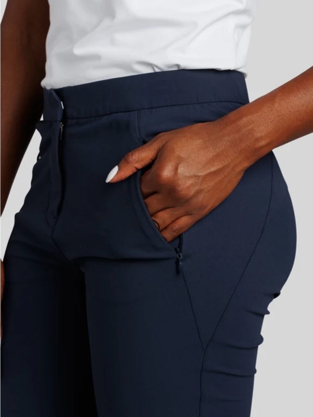 William Murray Women's Navy and Black Slim Fit Golf Pants